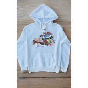 BILLABONG Coastal Dreamer Hoodie Pullover Women’s Size S White Kangaroo Pocket